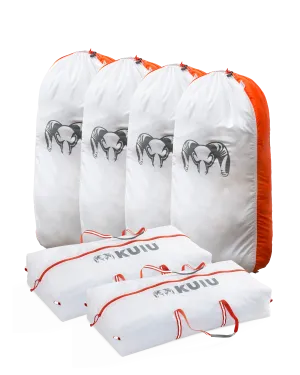 Elk/Caribou Large Game Bag Set | White-Orange