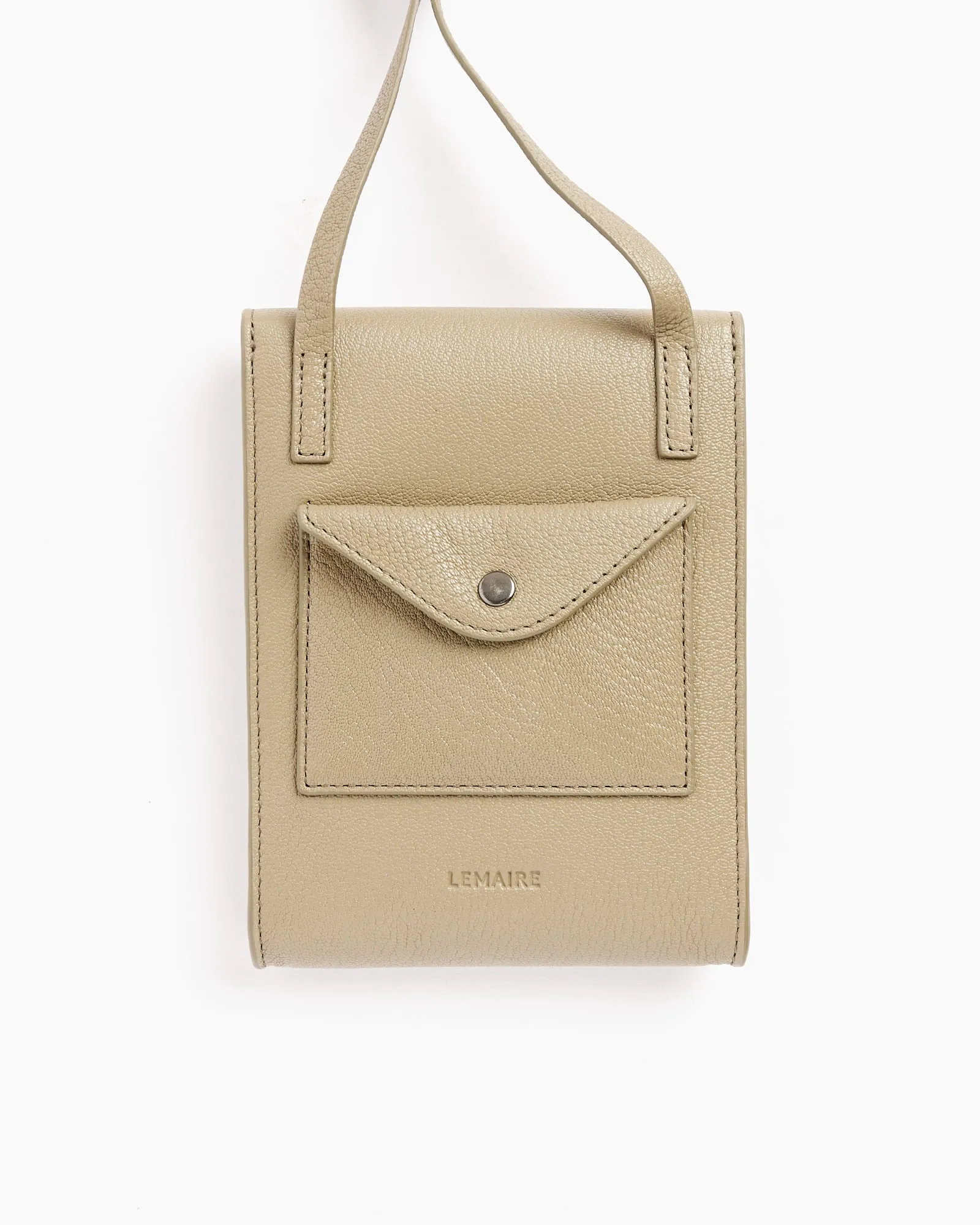 Enveloppe Bag With Strap in Dusty Khaki