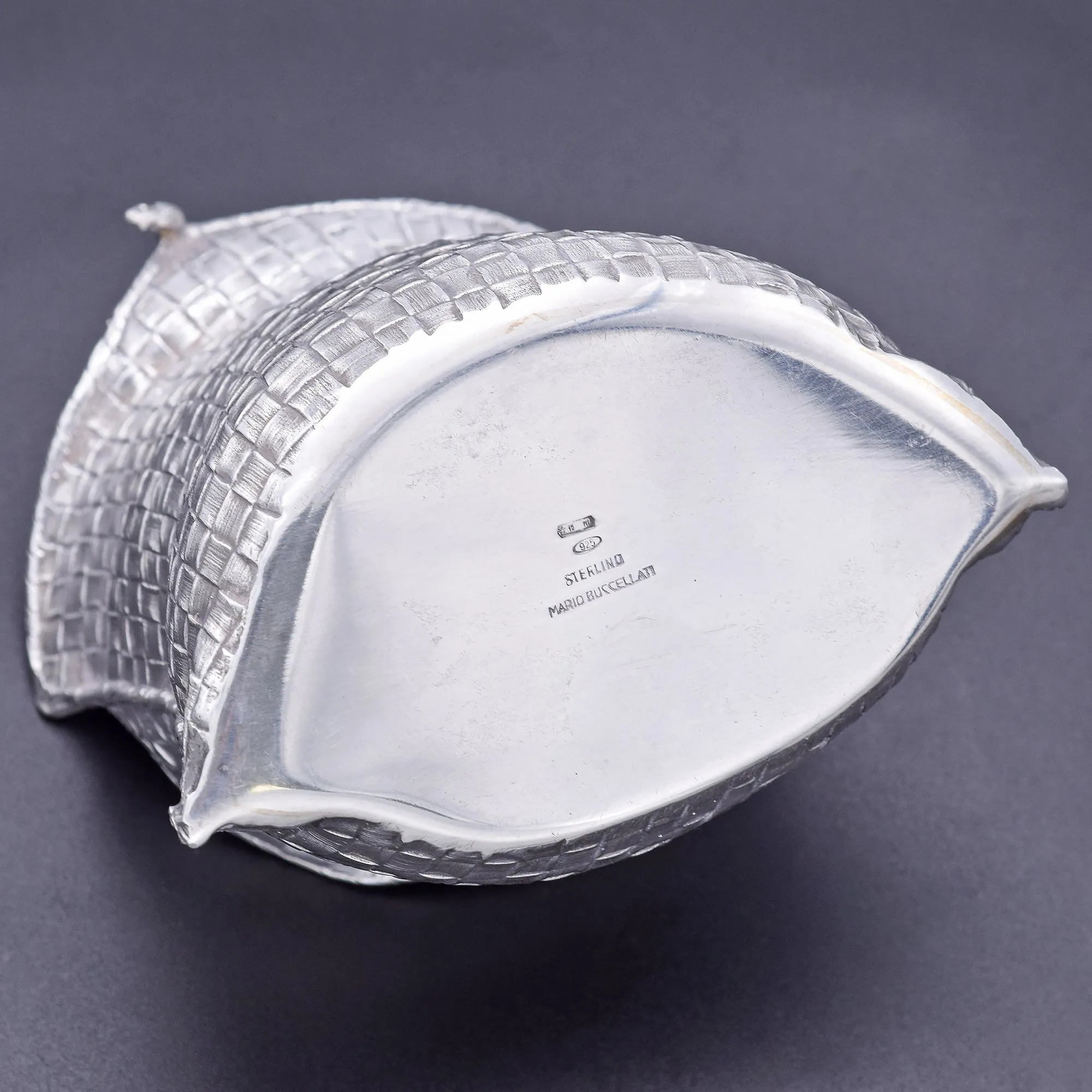 Estate Mario Buccellati Sterling Silver Sugar Bag 193.4 Grams