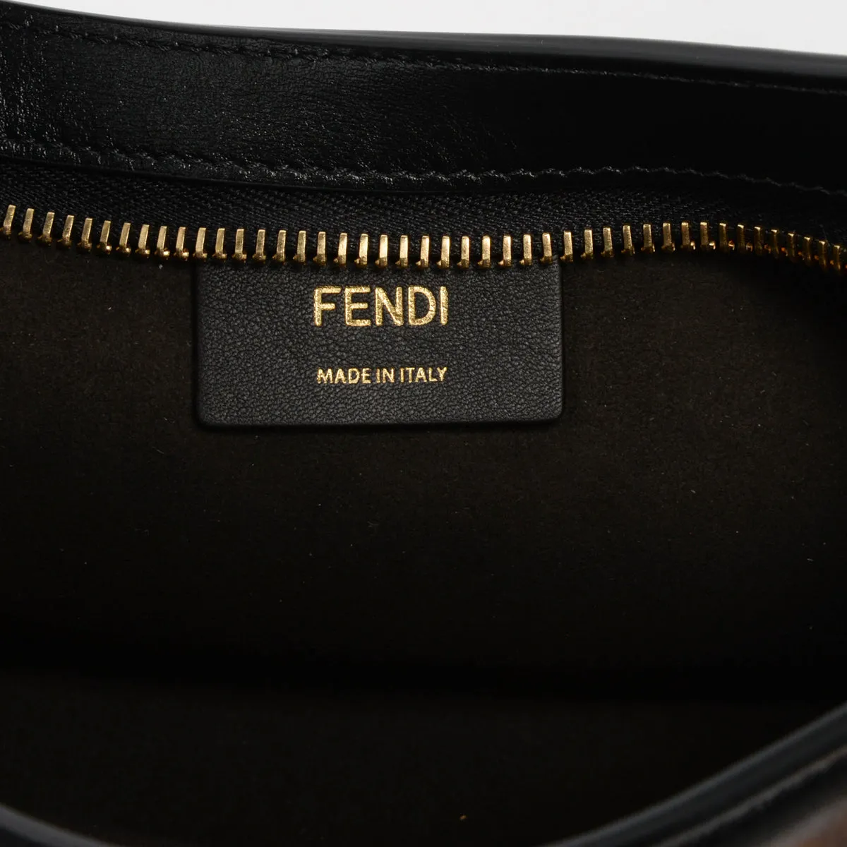 Fendi Black Calfskin O'Lock Swing Bag