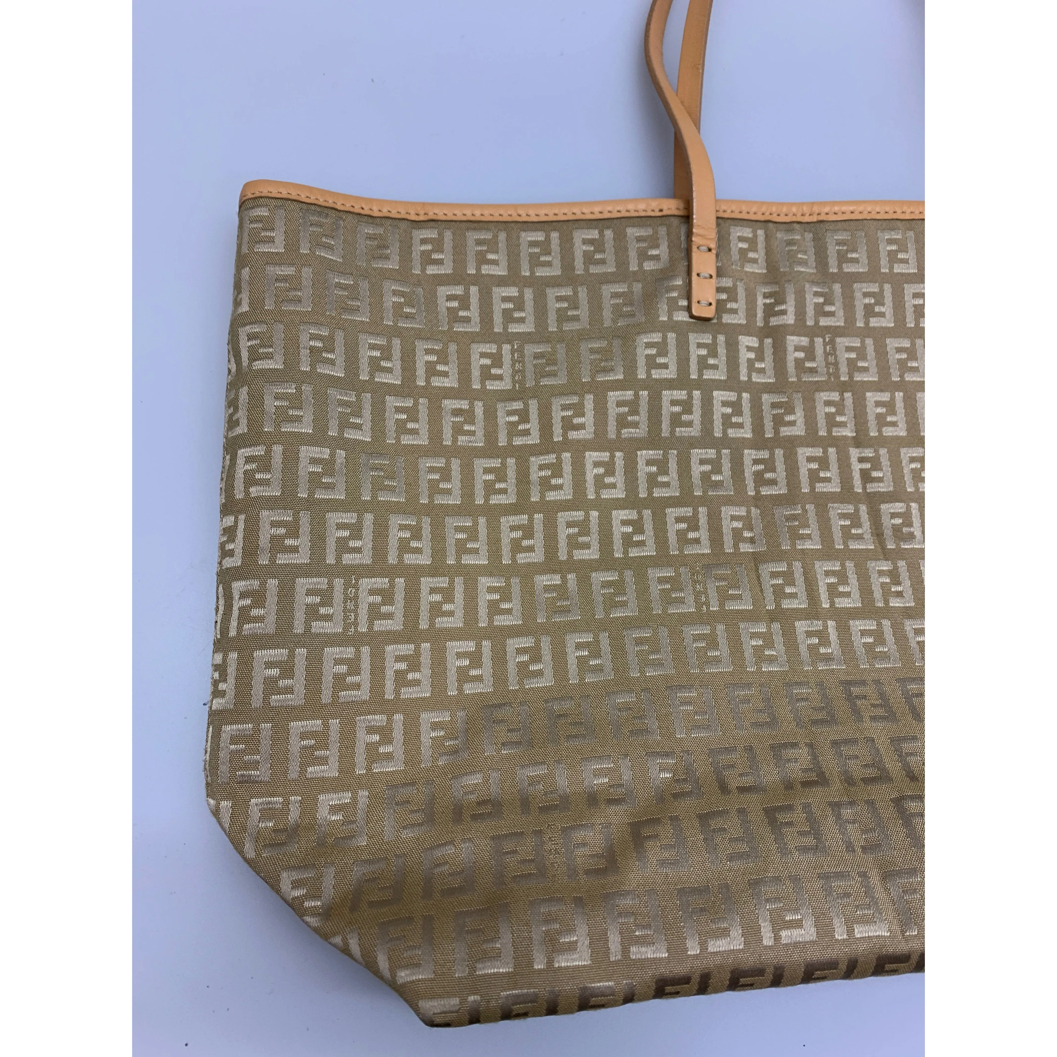 #FENDI/Tote Bag/BEG/Canvas/All Over Print