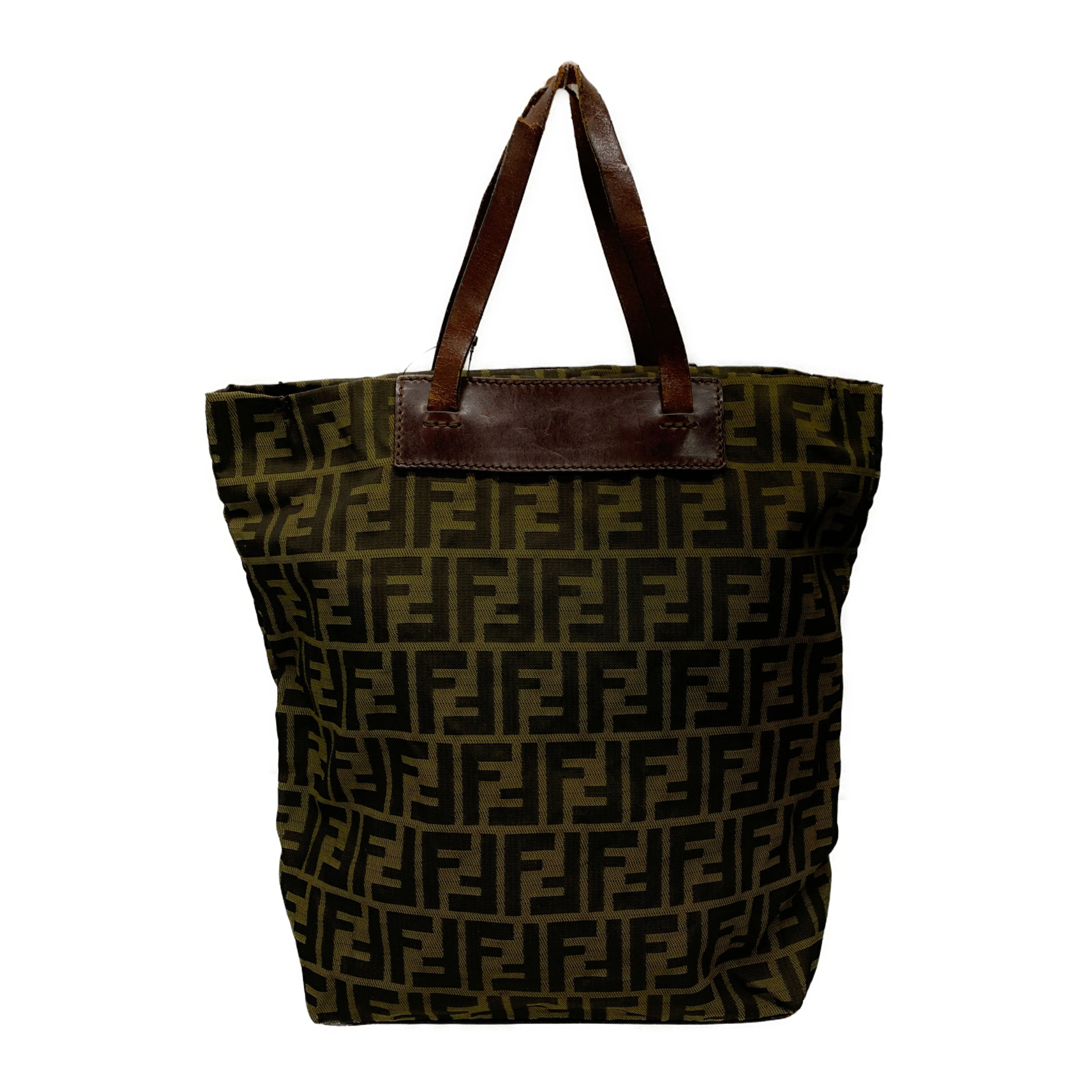 #FENDI/Tote Bag/BRW/Canvas/All Over Print