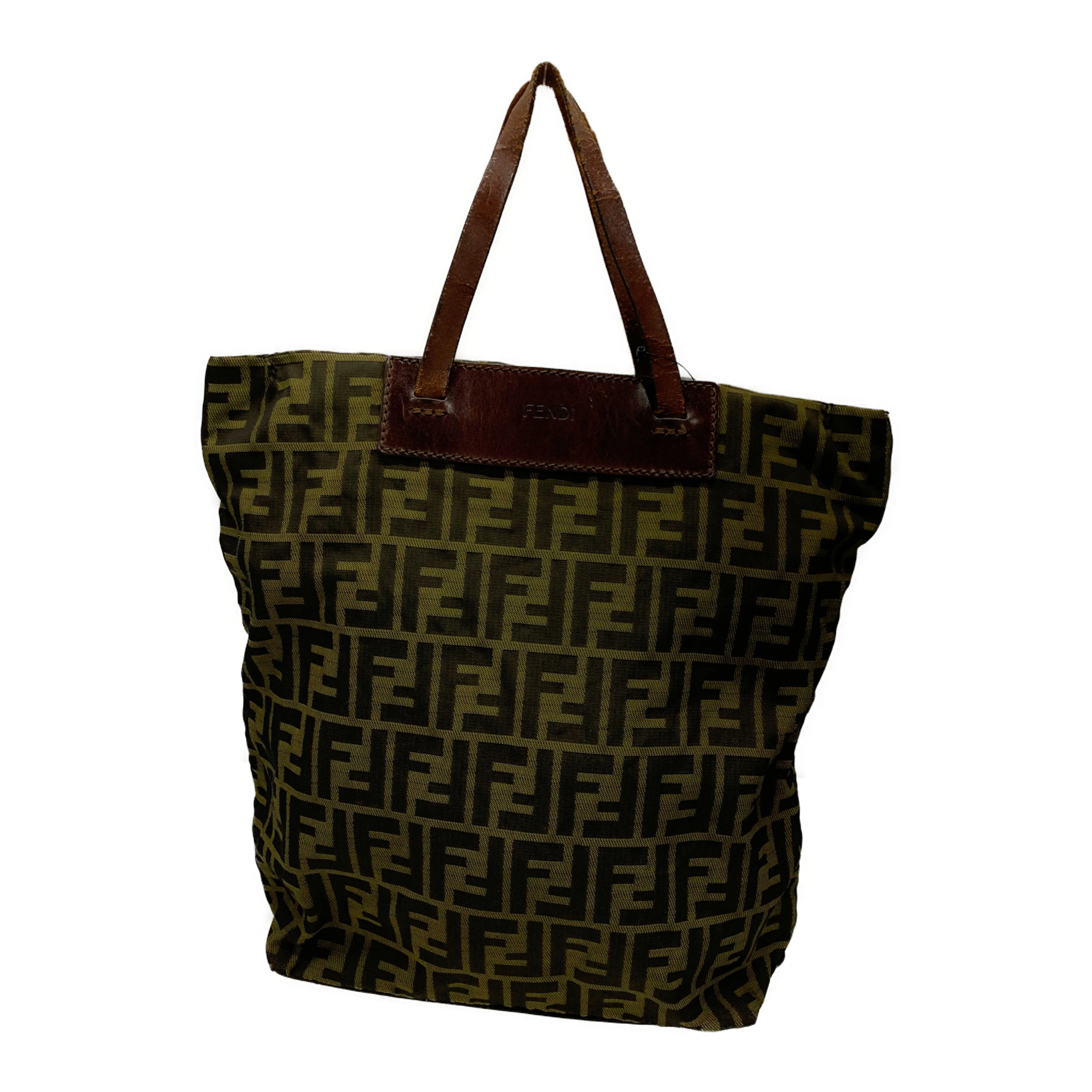 #FENDI/Tote Bag/BRW/Canvas/All Over Print