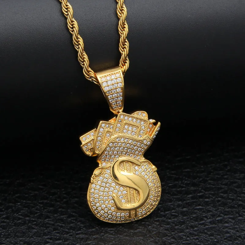 Full of Cash Money Bag Pendant