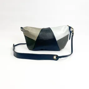 Gia leather black patch vintage sling bag