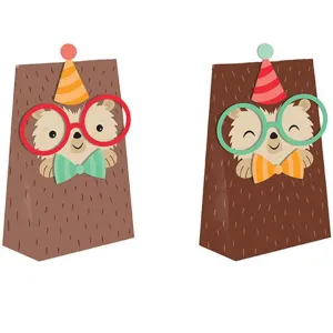 Hedgehog Party Paper Treat Bags 8ct