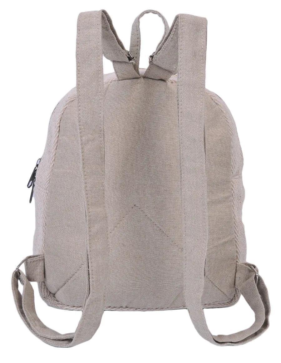 Hemp & Cotton Mini Back Pack Bag