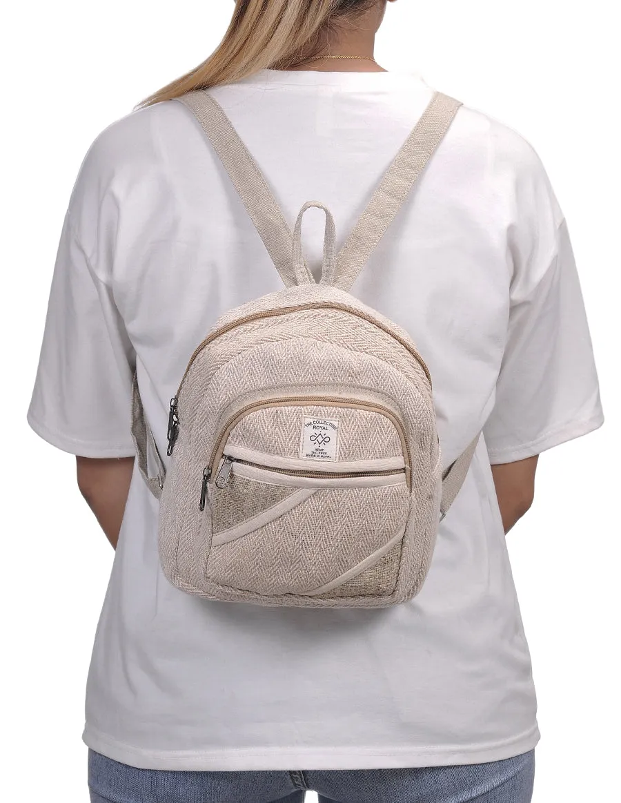 Hemp & Cotton Mini Back Pack Bag