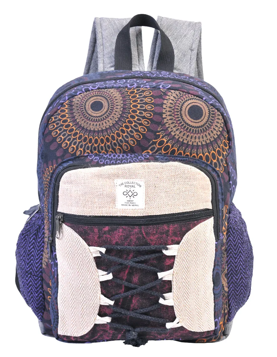 Hemp and Cotton Back Pack Bag