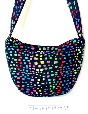 Hobo Bag in Rainbow Mosaic Tapestry