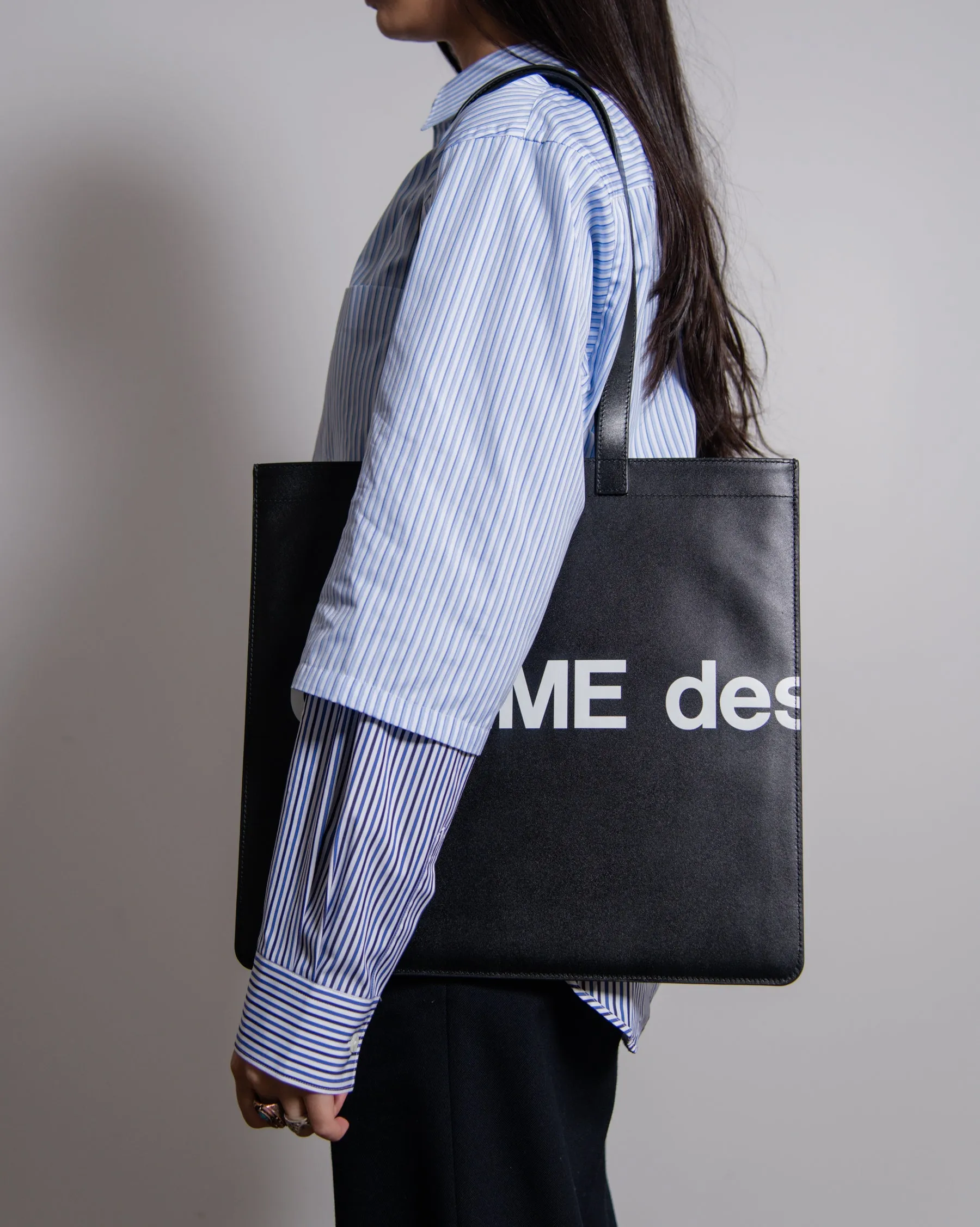 Huge Logo Tote Bag Black