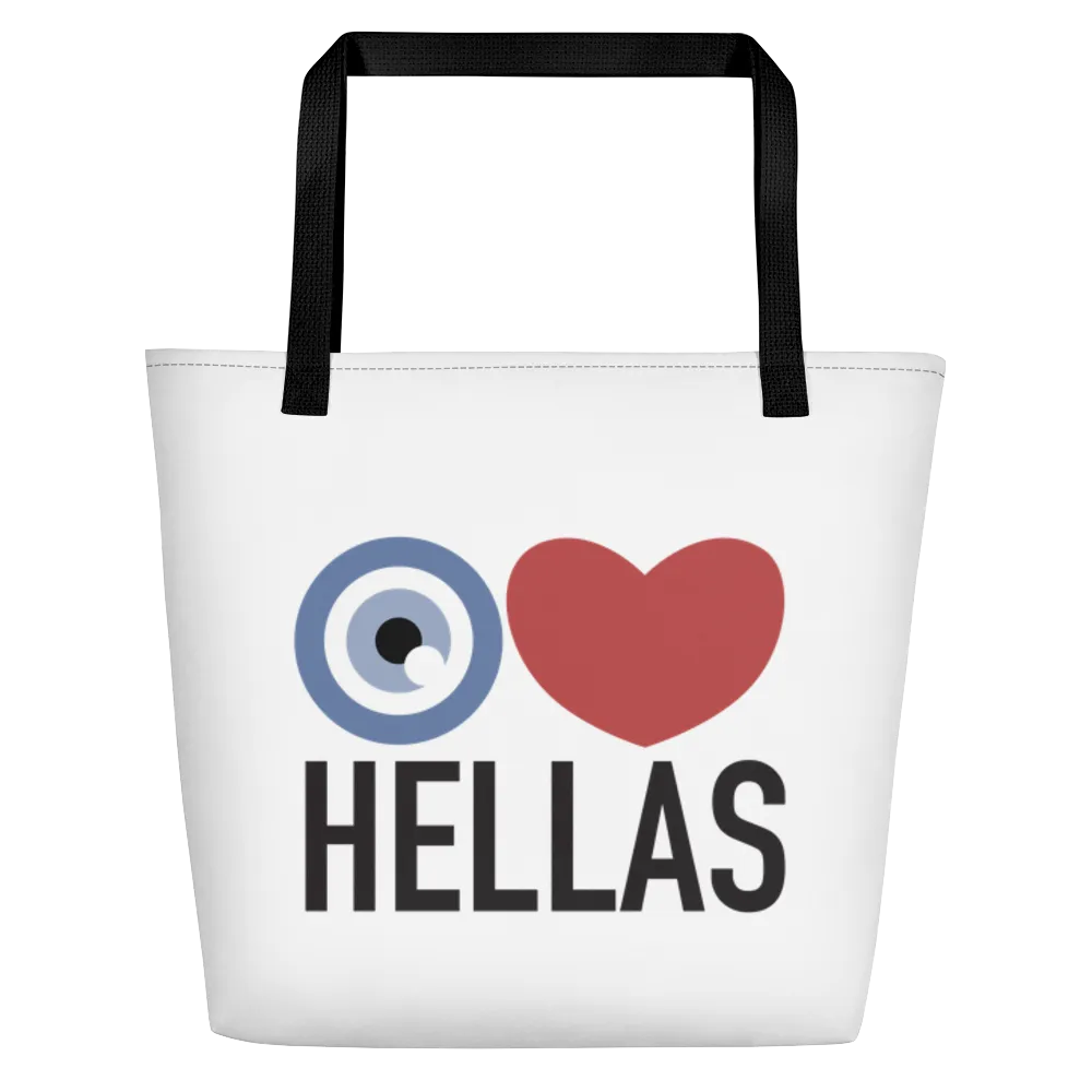 I Heart Hellas Beach Bag