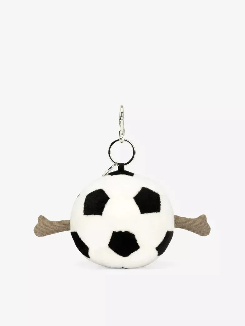 Jellycat Amuseable Sports Football woven bag charm