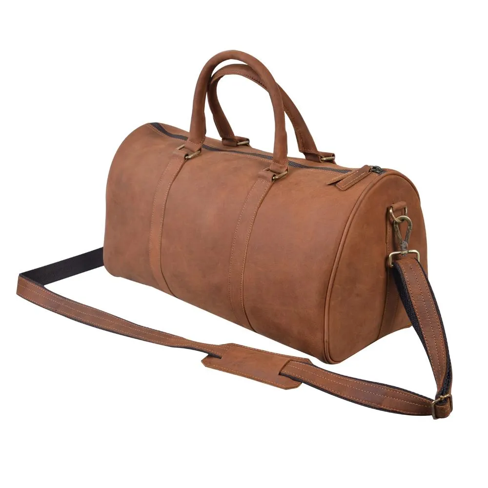 Kane's Gym/ Day trip Small Leather Duffel Bag