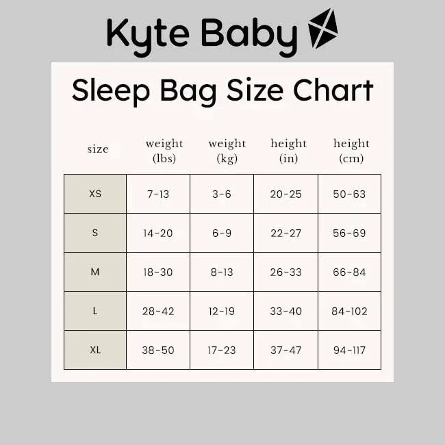 Kyte Baby 0.5 Tog Sleep Bag in Dusty Blue