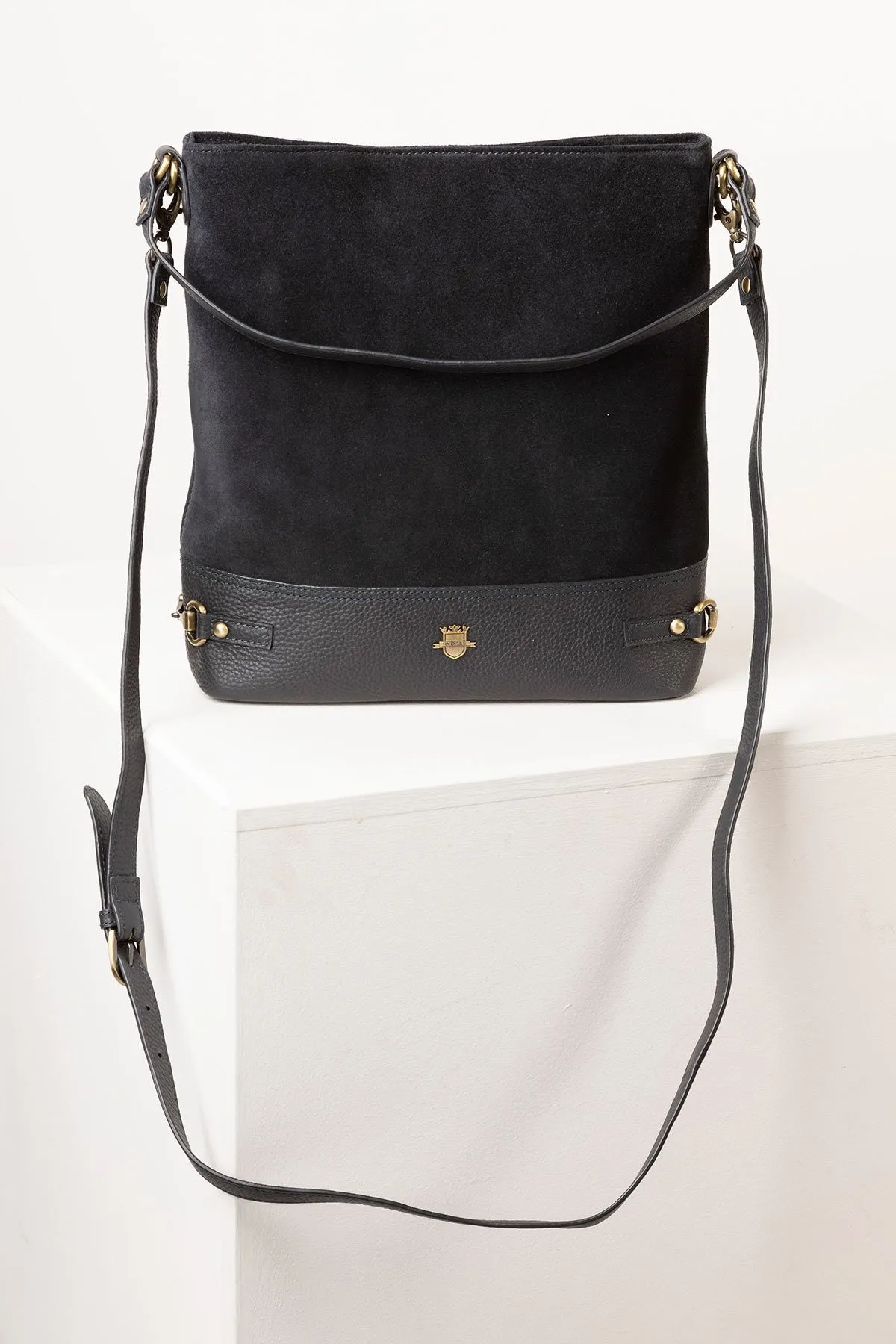 Ladies Suede Bucket Bag - Allerton