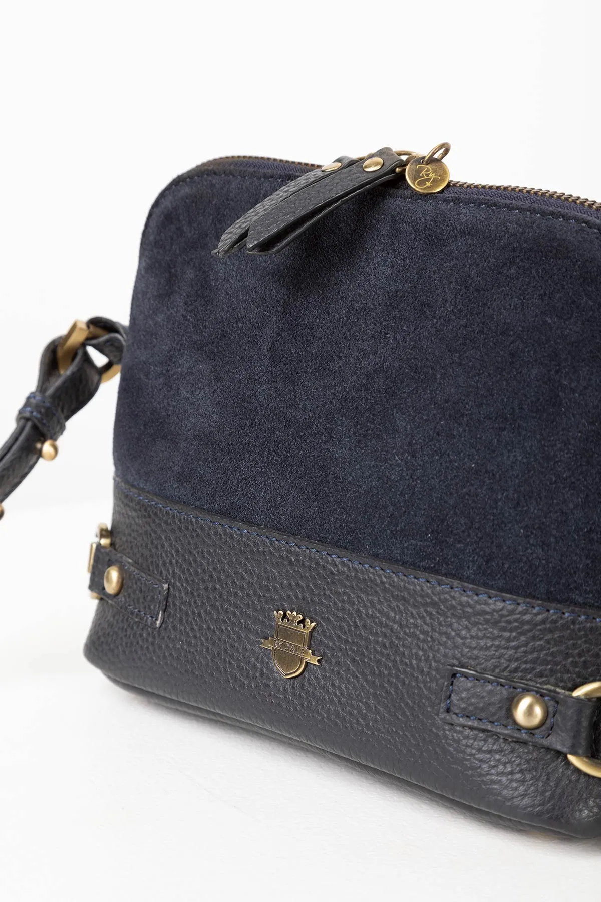 Ladies Suede Snaffle Cross Body Bag - Allerton