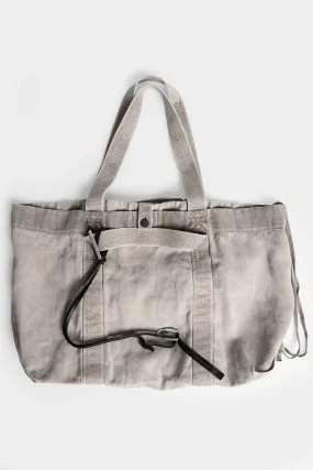 Large canvas tote bag, Carbon Grey