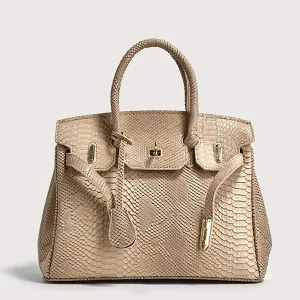 Large Capacity Snakeskin Pattern Tote Bag 20128852C