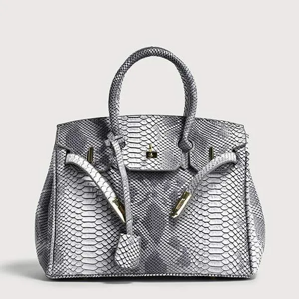 Large Capacity Snakeskin Pattern Tote Bag 20128852C