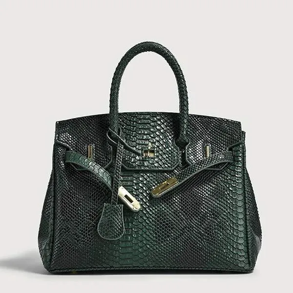 Large Capacity Snakeskin Pattern Tote Bag 20128852C