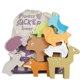 Le Toy Van Petilou Forest Stacking Animals & Bag