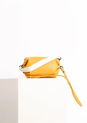 LENA BAG / TANGERINE-WHITE-BRIGHT YELLOW