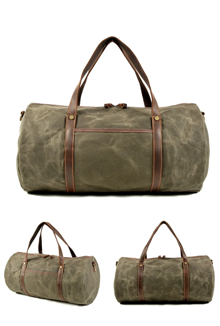 Leon Waxed Canvas Duffle Bag