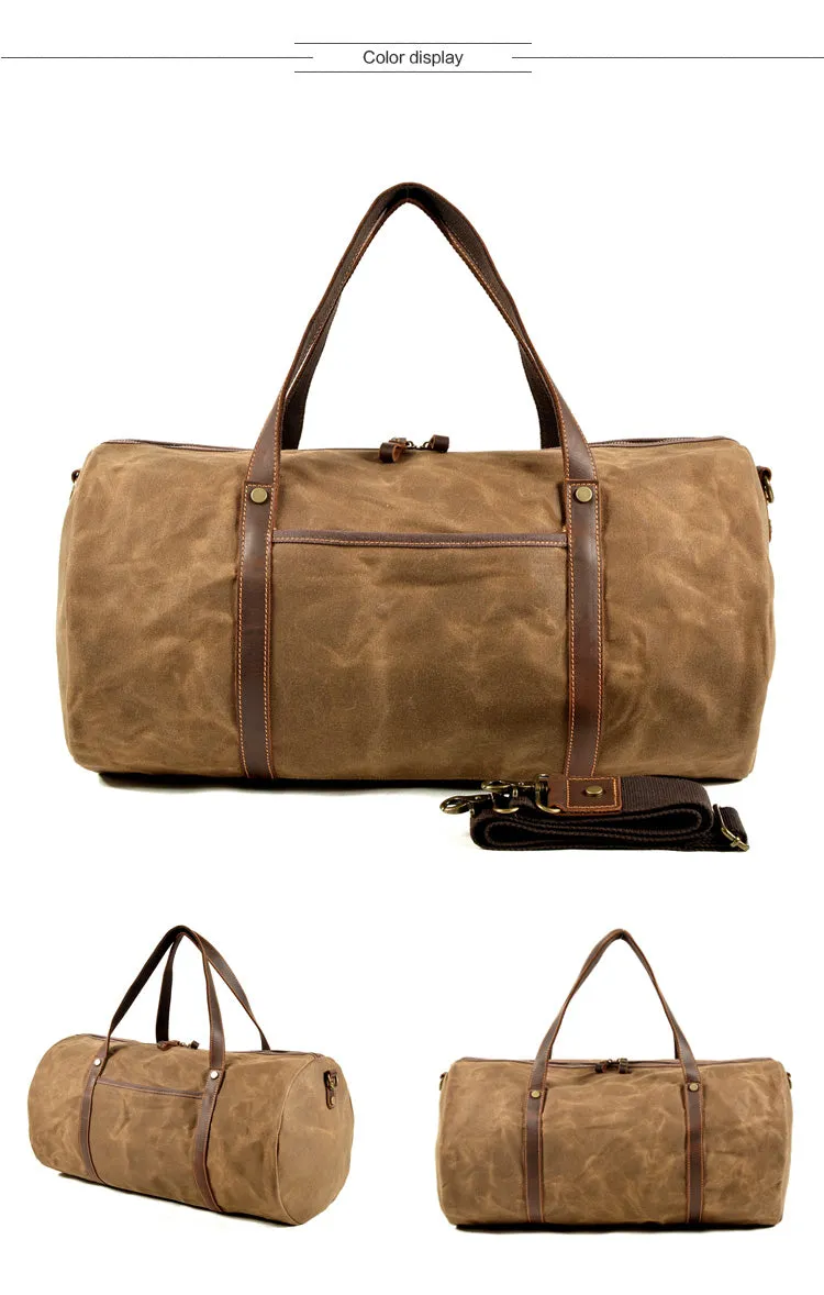 Leon Waxed Canvas Duffle Bag