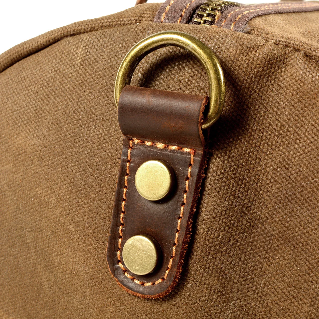 Leon Waxed Canvas Duffle Bag