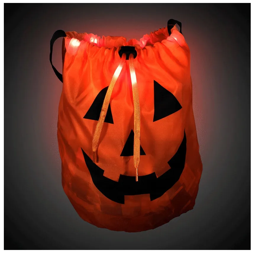 Light Up Pumpkin Trick Or Treat Bag