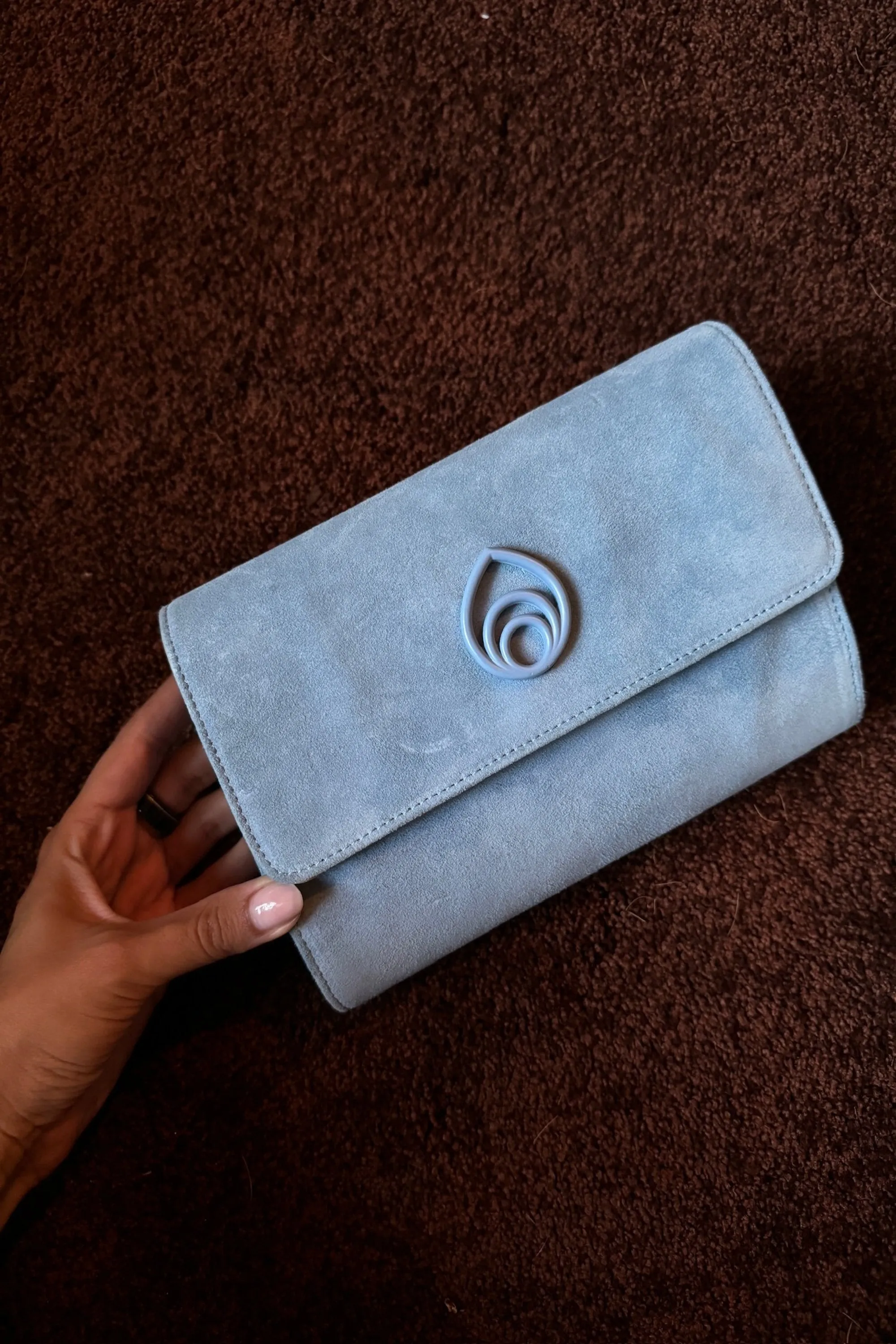 Lijadu Bag in Blue Suede