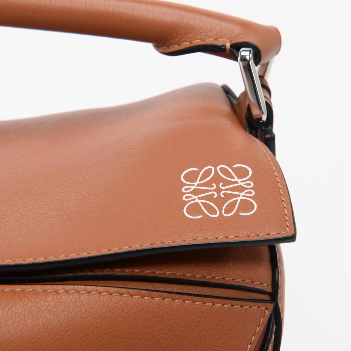 Loewe Tan Calfskin Medium Puzzle Bag