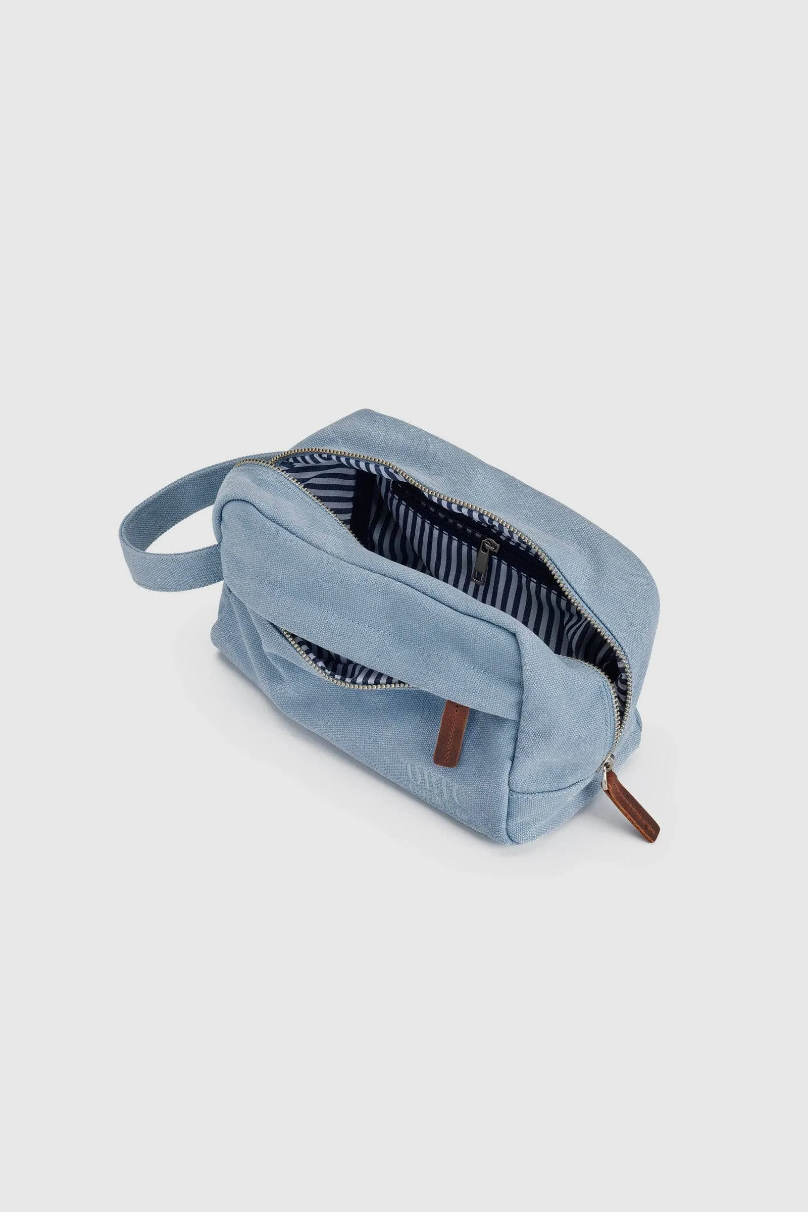 Logo Wash Bag Pale Blue