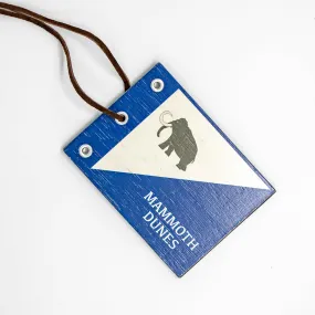 Mammoth Dunes Wooden Bag Tag