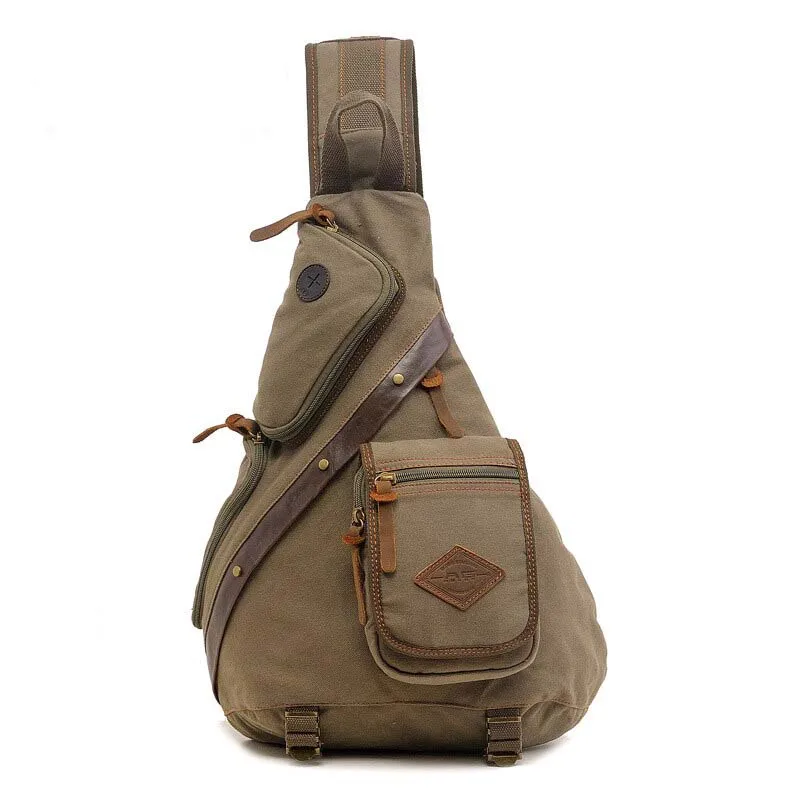 Men Vintage Chest Back Pack Bag