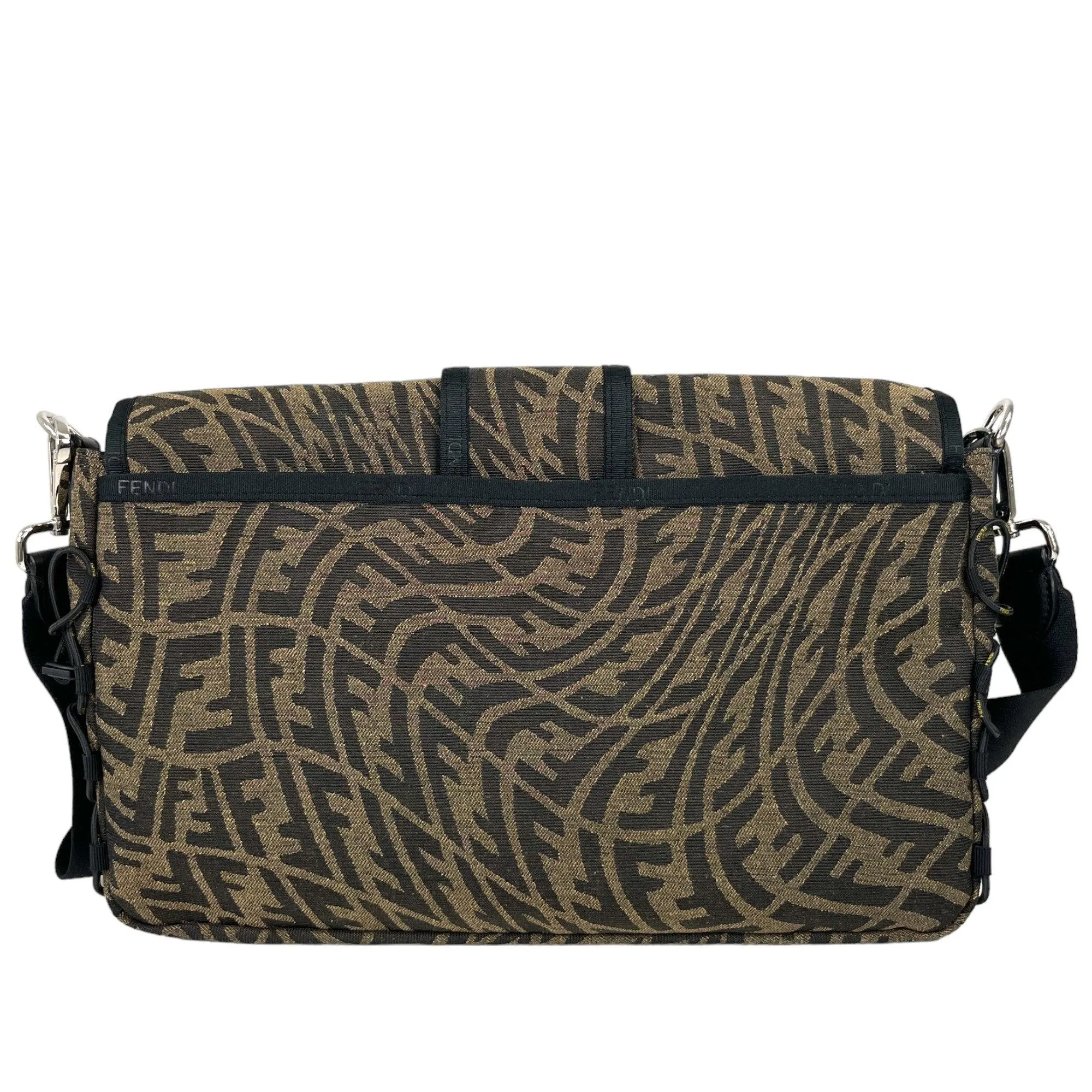 Men's Baguette Jacquard Bag Brown