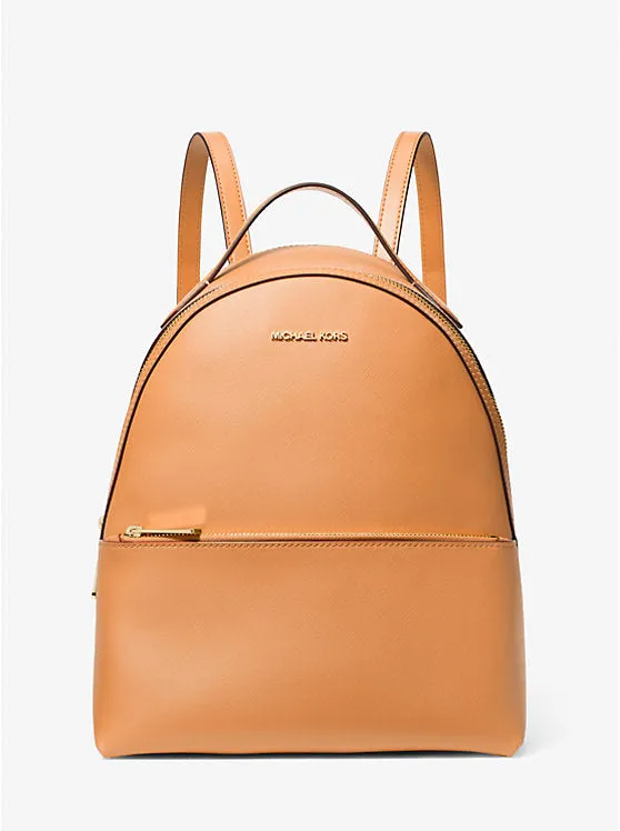 Michael Kors Sheila Medium Faux Saffiano Leather Backpack