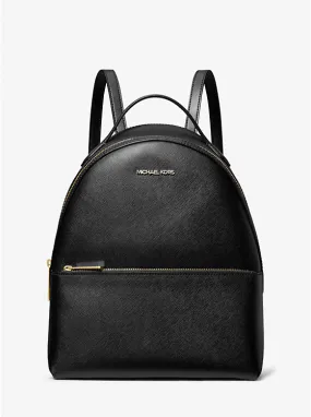 Michael Kors Sheila Medium Faux Saffiano Leather Backpack