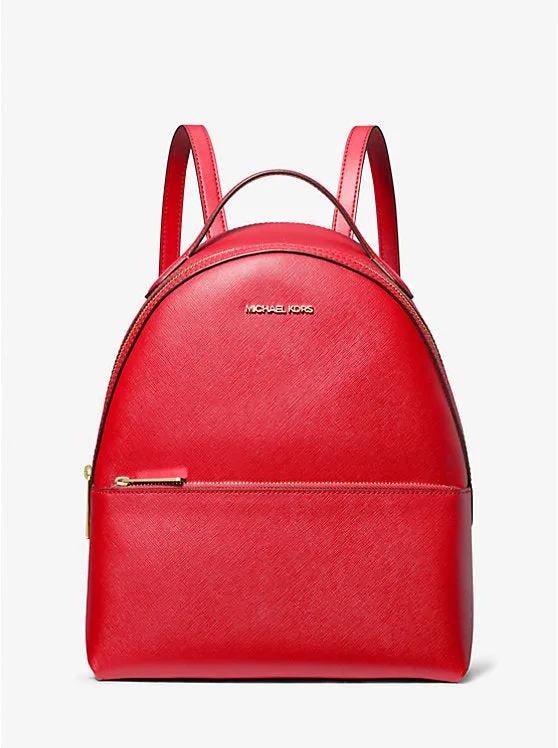 Michael Kors Sheila Medium Faux Saffiano Leather Backpack