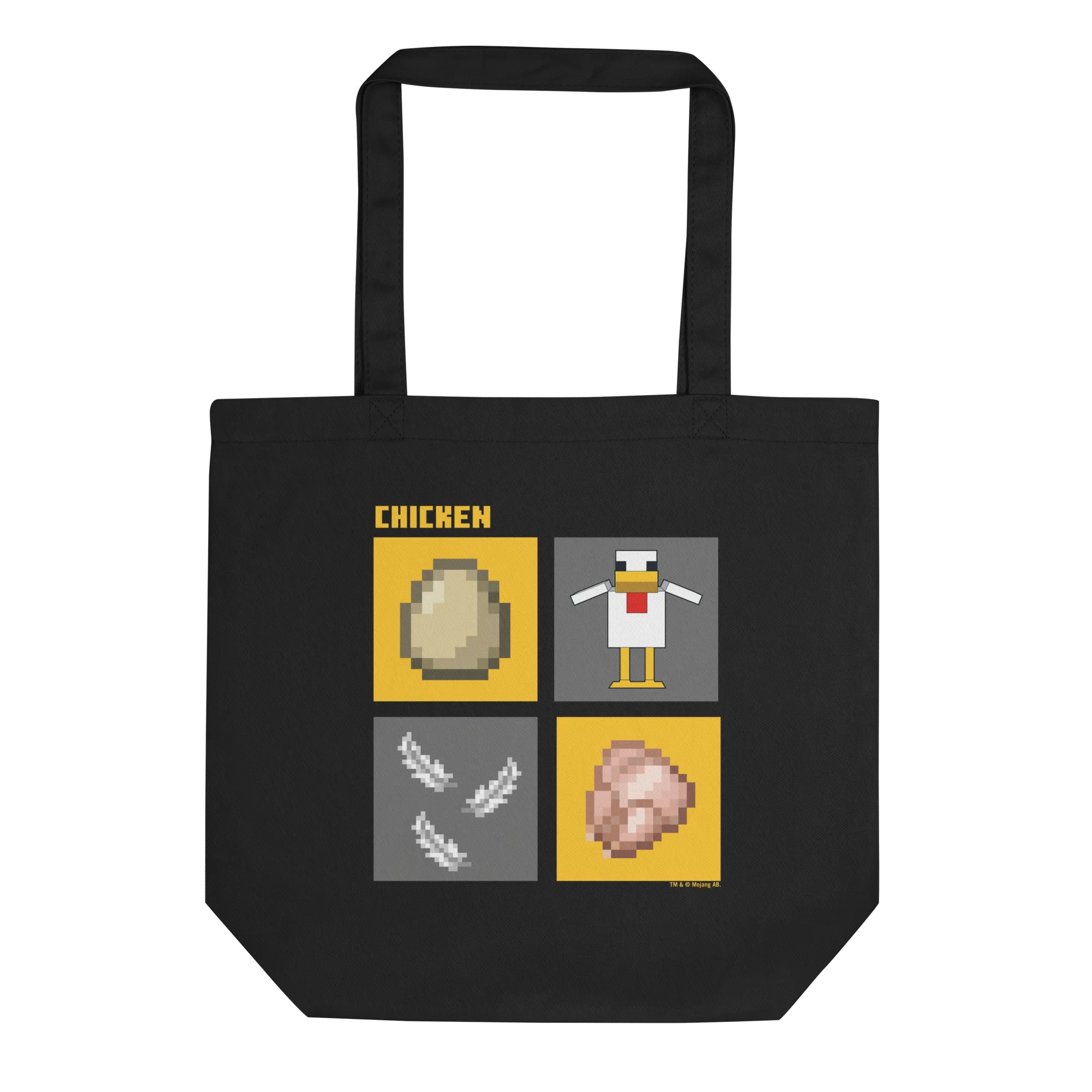 Minecraft Evolution of the Chicken Eco Tote Bag