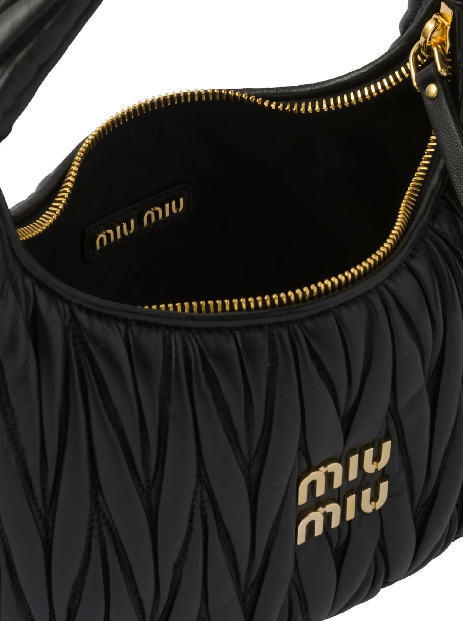 Miu Wander bag in quilted nappa