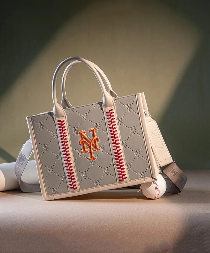 MLB Leather Stitched Tote Bag