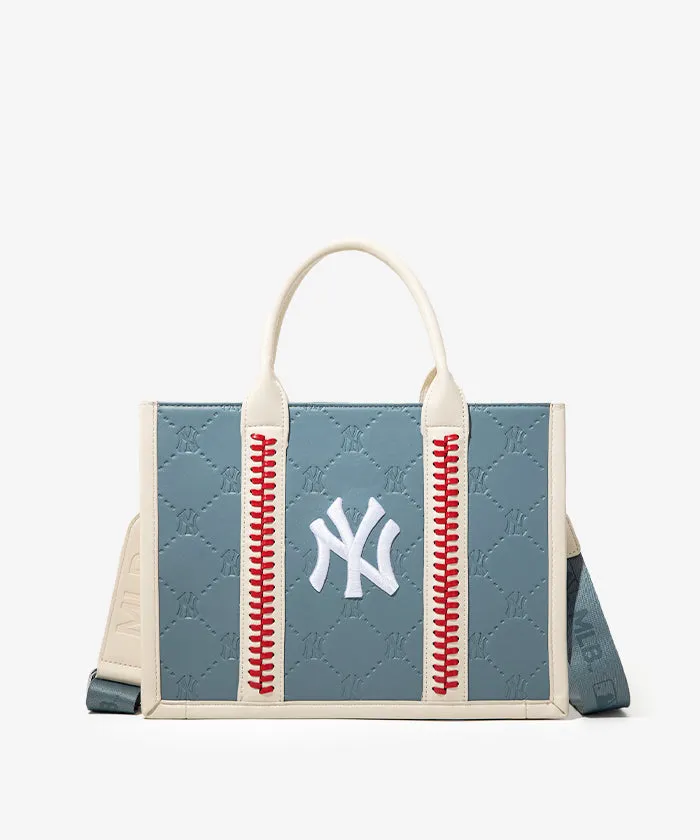 MLB Leather Stitched Tote Bag