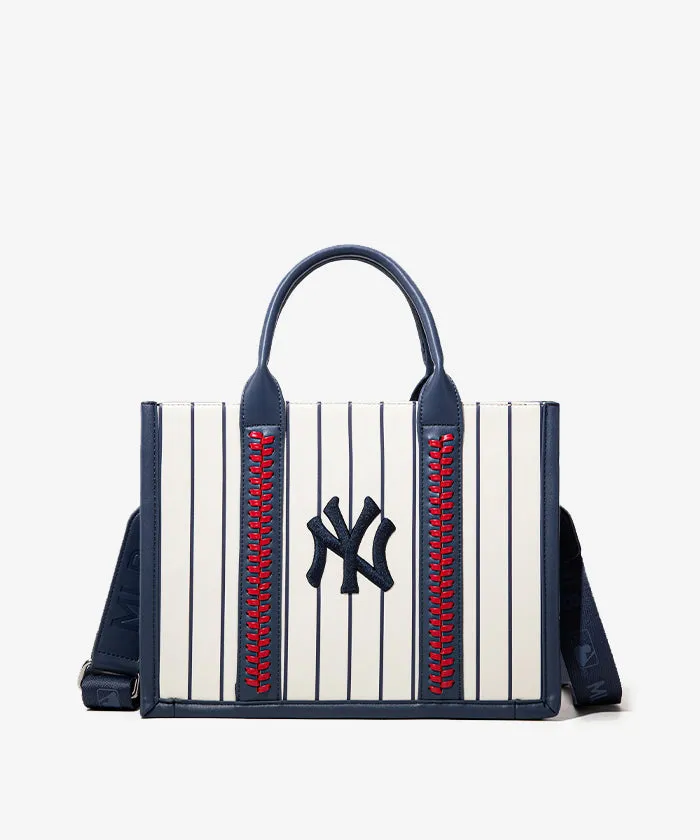 MLB Leather Stitched Tote Bag