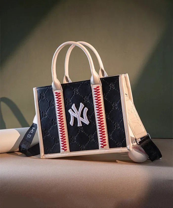 MLB Leather Stitched Tote Bag