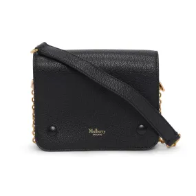 Mulberry Black Classic Grain Small Clifton Bag