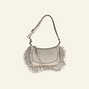 OSKAN MOON BAG 20CK | Fringes Chalk