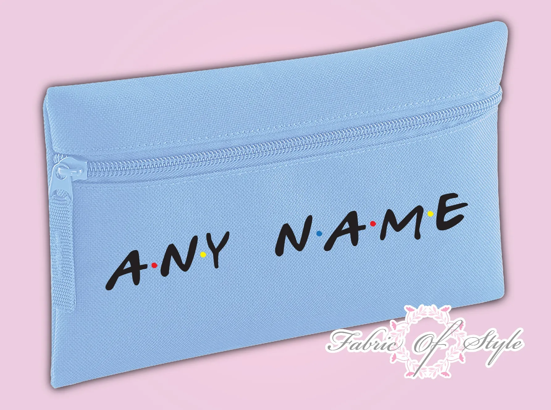 Personalised Friends Gift Pencil Case Christmas Kids Stationery Zip School Bag