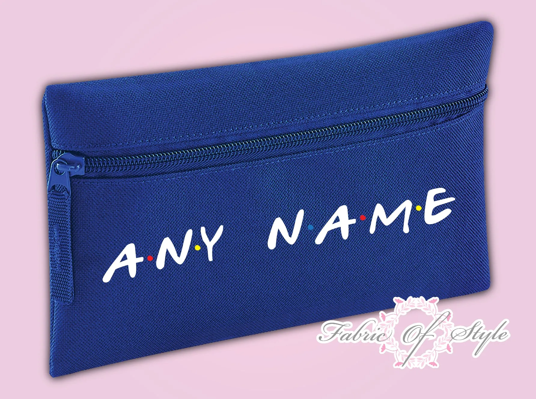 Personalised Friends Gift Pencil Case Christmas Kids Stationery Zip School Bag